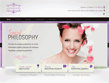 Tablet Screenshot of bodyphilosophyestetica.com